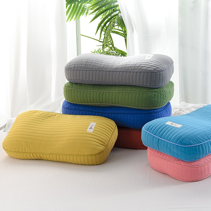 91家纺网 家纺一手货源 找家纺 （总）仁宇枕业 2026新款全棉磨毛全荞麦枕头韩式砂洗全荞麦枕枕头枕芯