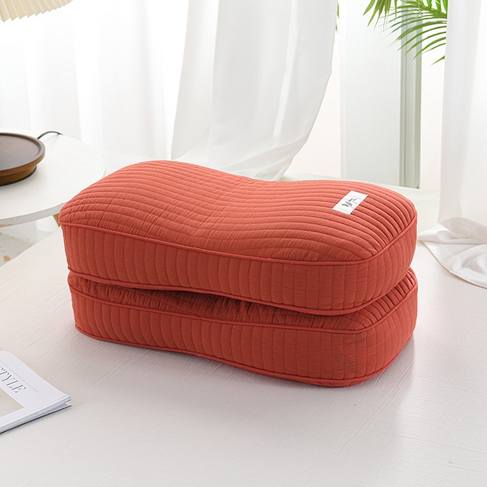 91家纺网 家纺一手货源 找家纺 （总）仁宇枕业 2026新款全棉磨毛全荞麦枕头韩式砂洗全荞麦枕枕头枕芯