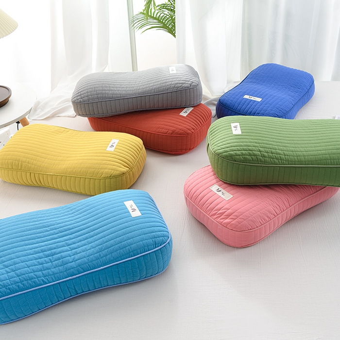 91家纺网 家纺一手货源 找家纺 （总）仁宇枕业 2026新款全棉磨毛全荞麦枕头韩式砂洗全荞麦枕枕头枕芯