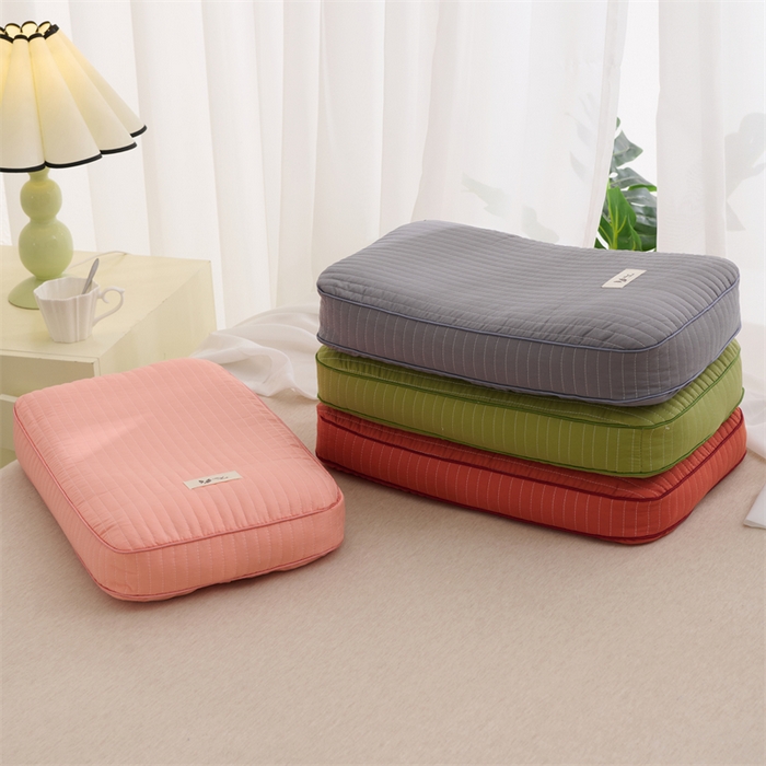 91家纺网 家纺一手货源 找家纺 （总）仁宇枕业 2026新款全棉磨毛全荞麦枕头韩式砂洗全荞麦枕枕头枕芯