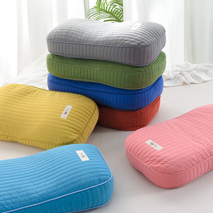 91家纺网 家纺一手货源 找家纺 （总）仁宇枕业 2026新款全棉磨毛全荞麦枕头韩式砂洗全荞麦枕枕头枕芯