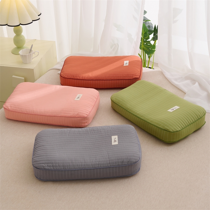 91家纺网 家纺一手货源 找家纺 （总）仁宇枕业 2026新款全棉磨毛全荞麦枕头韩式砂洗全荞麦枕枕头枕芯