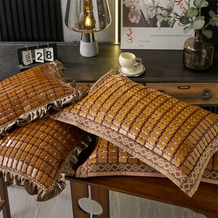 91家纺网 家纺一手货源 找家纺 （总）仁宇枕业 2026新款天然竹席麻将凉枕夏季款竹席荞麦枕枕头枕芯