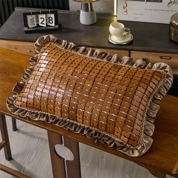 91家纺网 家纺一手货源 找家纺 （总）仁宇枕业 2026新款天然竹席麻将凉枕夏季款竹席荞麦枕枕头枕芯