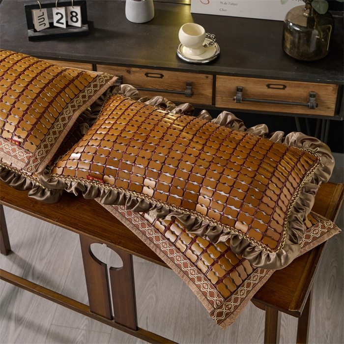 91家纺网 家纺一手货源 找家纺 （总）仁宇枕业 2026新款天然竹席麻将凉枕夏季款竹席荞麦枕枕头枕芯