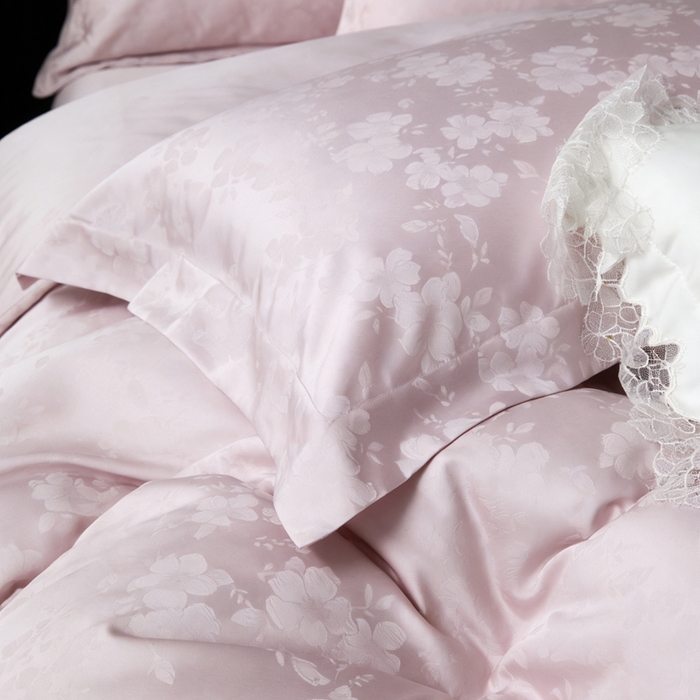 91家纺网 家纺一手货源 找家纺 淳绵 天丝棉提花套件 曼德拉 优雅紫