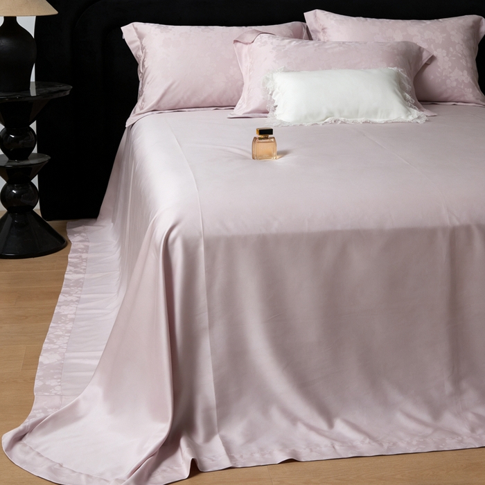 91家纺网 家纺一手货源 找家纺 淳绵 天丝棉提花套件 曼德拉 优雅紫