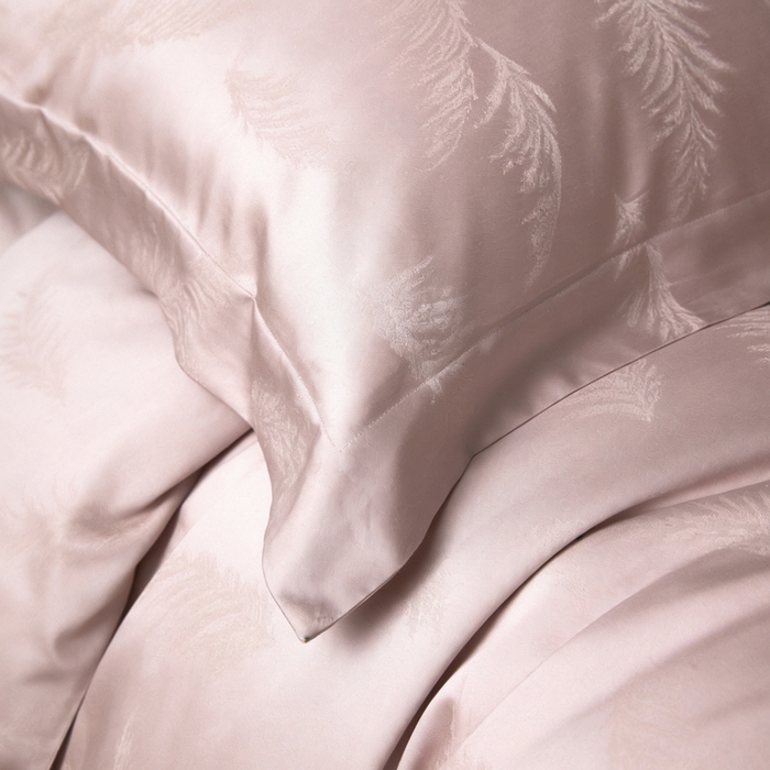 91家纺网 家纺一手货源 找家纺 淳绵 天丝棉提花套件 花畔-浆紫