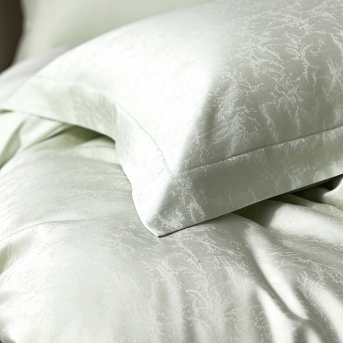 91家纺网 家纺一手货源 找家纺 淳绵 天丝棉提花套件 芊雅 炫绿