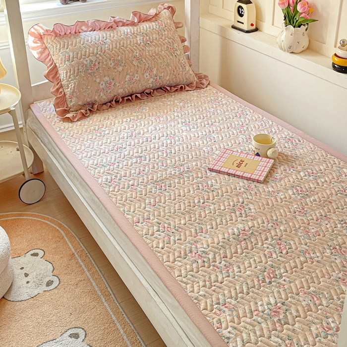 （总）纽缦家纺 2026新款云感提花双层纱学生床垫