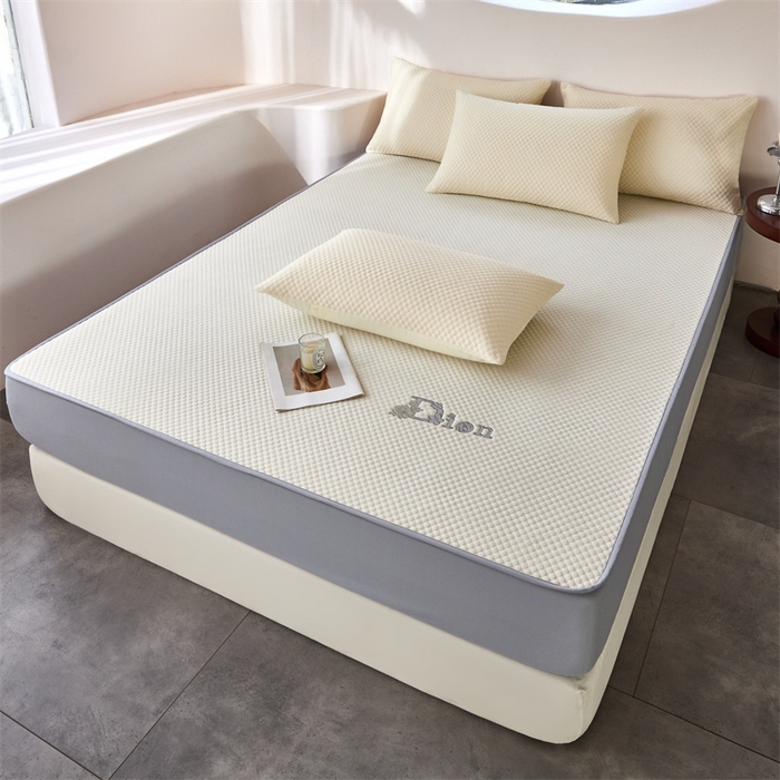 91家纺网 家纺一手货源 找家纺 （总）奥裕家纺 2026新款云母凉感冰豆豆席床笠款凉席席子