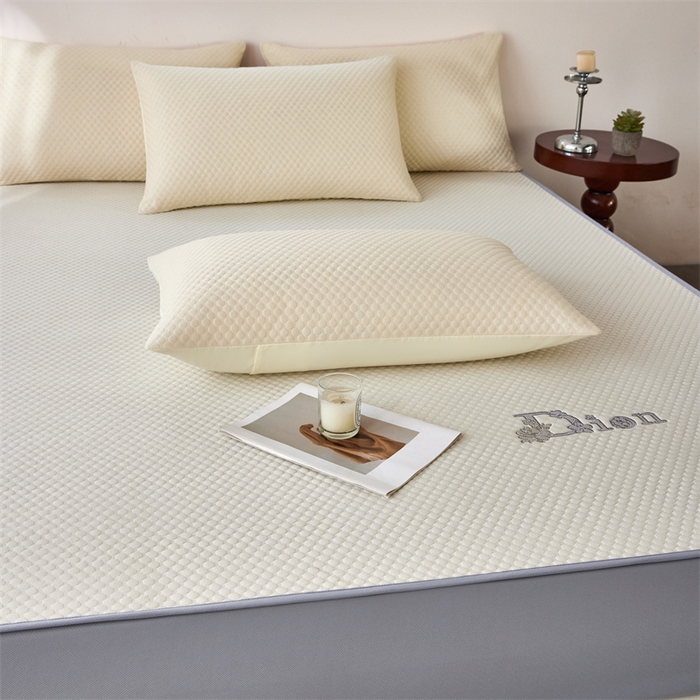 91家纺网 家纺一手货源 找家纺 （总）奥裕家纺 2026新款云母凉感冰豆豆席床笠款凉席席子