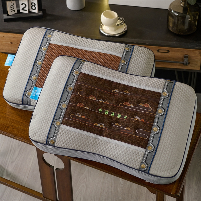 91家纺网 家纺一手货源 找家纺 （总）仁宇枕业 2026新款夏季款中草药决明子枕记忆枕荞麦枕枕头枕芯