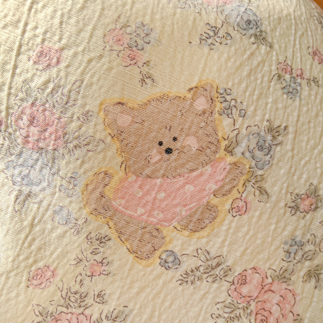 91家纺网 家纺一手货源 找家纺 仟人梦 2026新款云感双层纱印花四件套 花园里