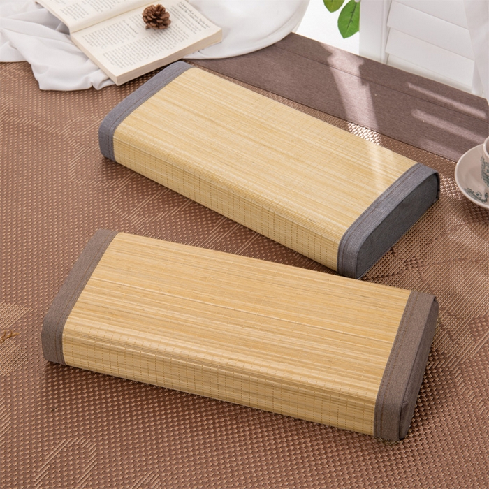 91家纺网 家纺一手货源 找家纺 （总）仁宇枕业 2026新款夏凉助眠金丝系列竹面竹席软枕枕头枕芯