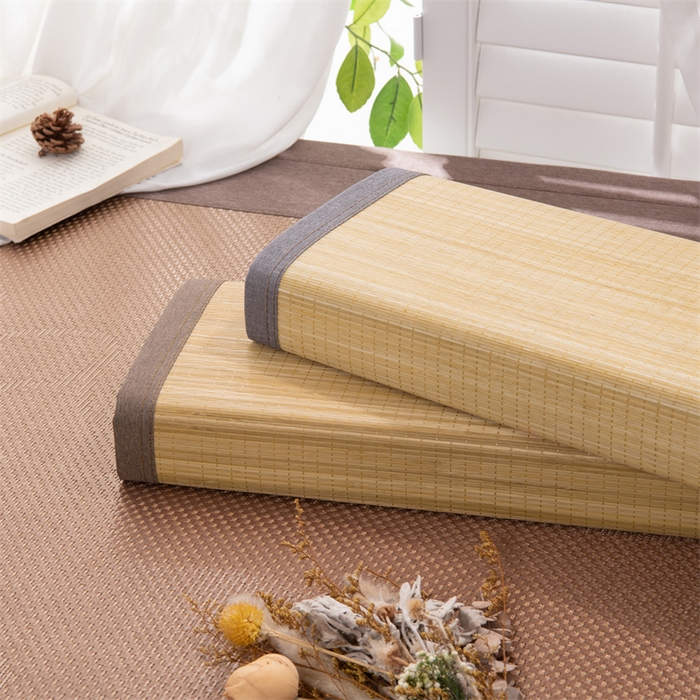 91家纺网 家纺一手货源 找家纺 （总）仁宇枕业 2026新款夏凉助眠金丝系列竹面竹席软枕枕头枕芯