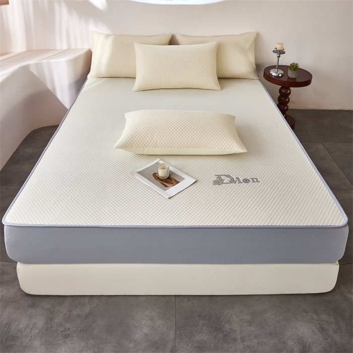 91家纺网 家纺一手货源 找家纺 （总）奥裕家纺 2026新款云母凉感冰豆豆席床笠款凉席席子