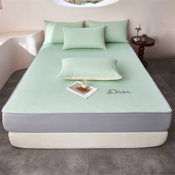 91家纺网 家纺一手货源 找家纺 （总）奥裕家纺 2026新款云母凉感冰豆豆席床笠款凉席席子