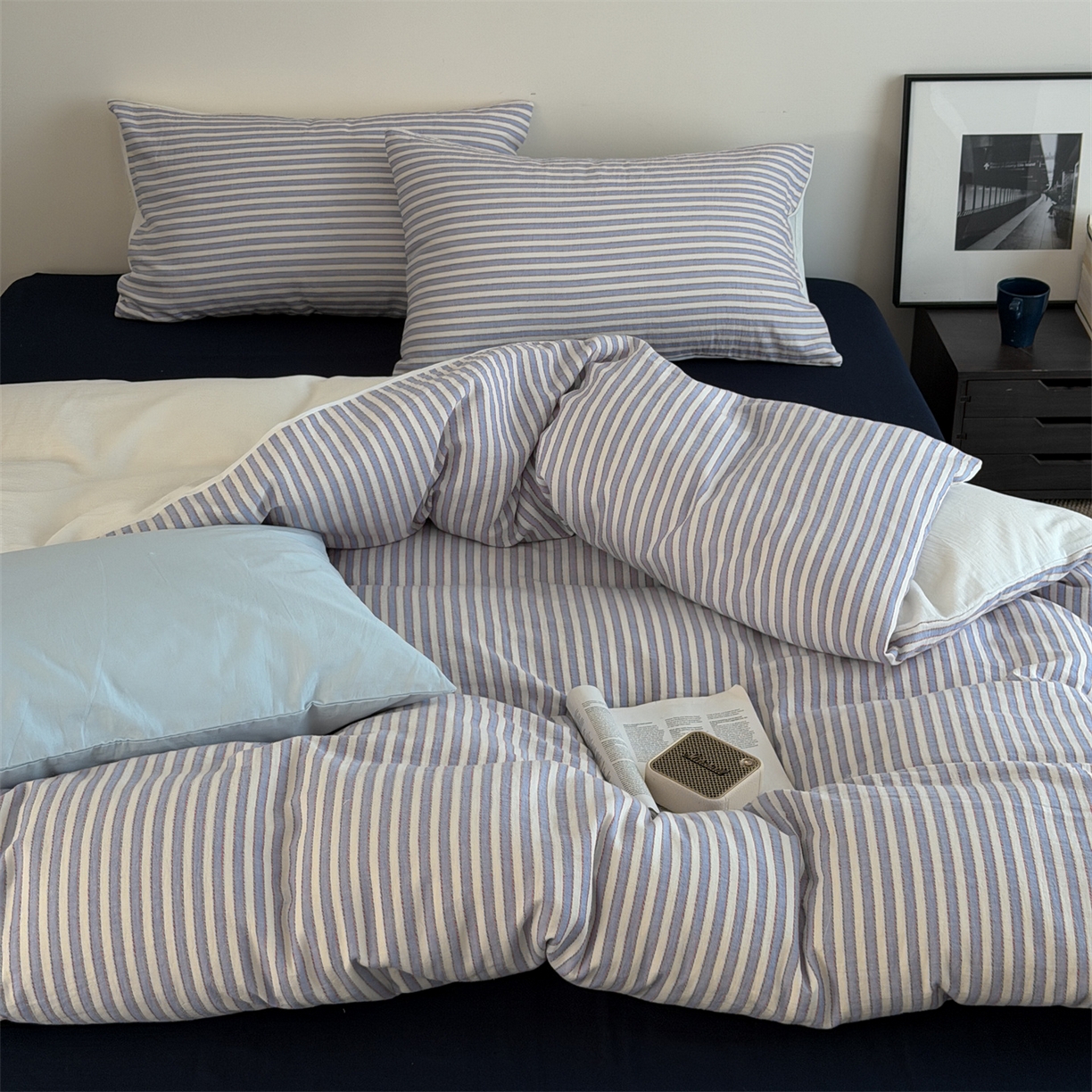 91家纺网 家纺一手货源 找家纺 （总）玛奇朵 2026新款全棉双层纱提花四件套-威尼斯系列  (会员-10）