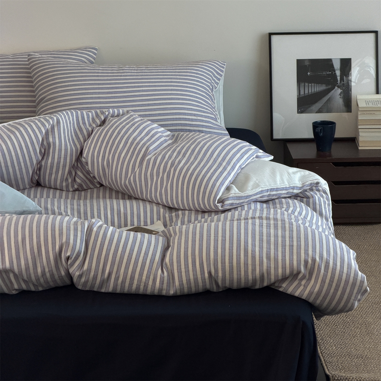 91家纺网 家纺一手货源 找家纺 （总）玛奇朵 2026新款全棉双层纱提花四件套-威尼斯系列  (会员-10）