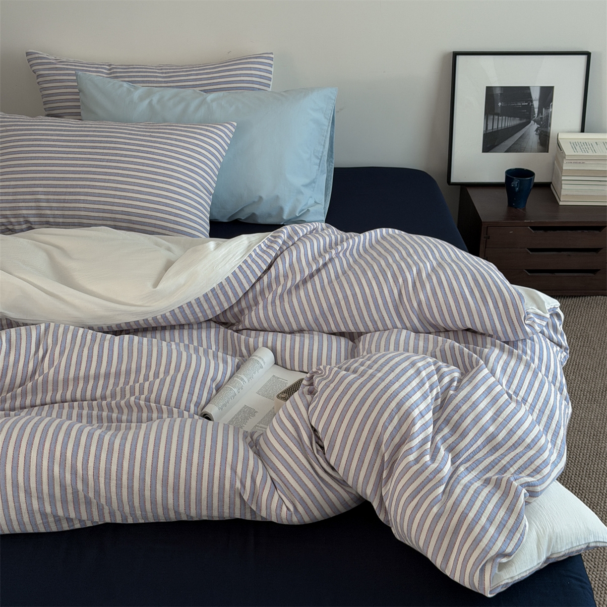 91家纺网 家纺一手货源 找家纺 （总）玛奇朵 2026新款全棉双层纱提花四件套-威尼斯系列  (会员-10）