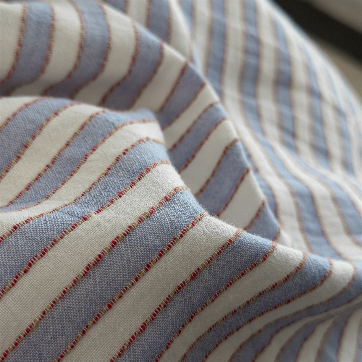 91家纺网 家纺一手货源 找家纺 （总）玛奇朵 2026新款全棉双层纱提花四件套-威尼斯系列  (会员-10）