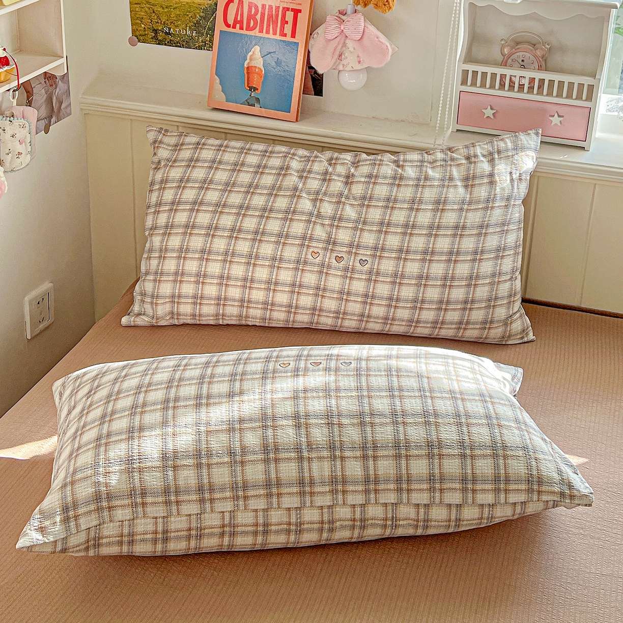 91家纺网 家纺一手货源 找家纺 仟人梦 2026新款云感双层纱印花四件套 时尚格调