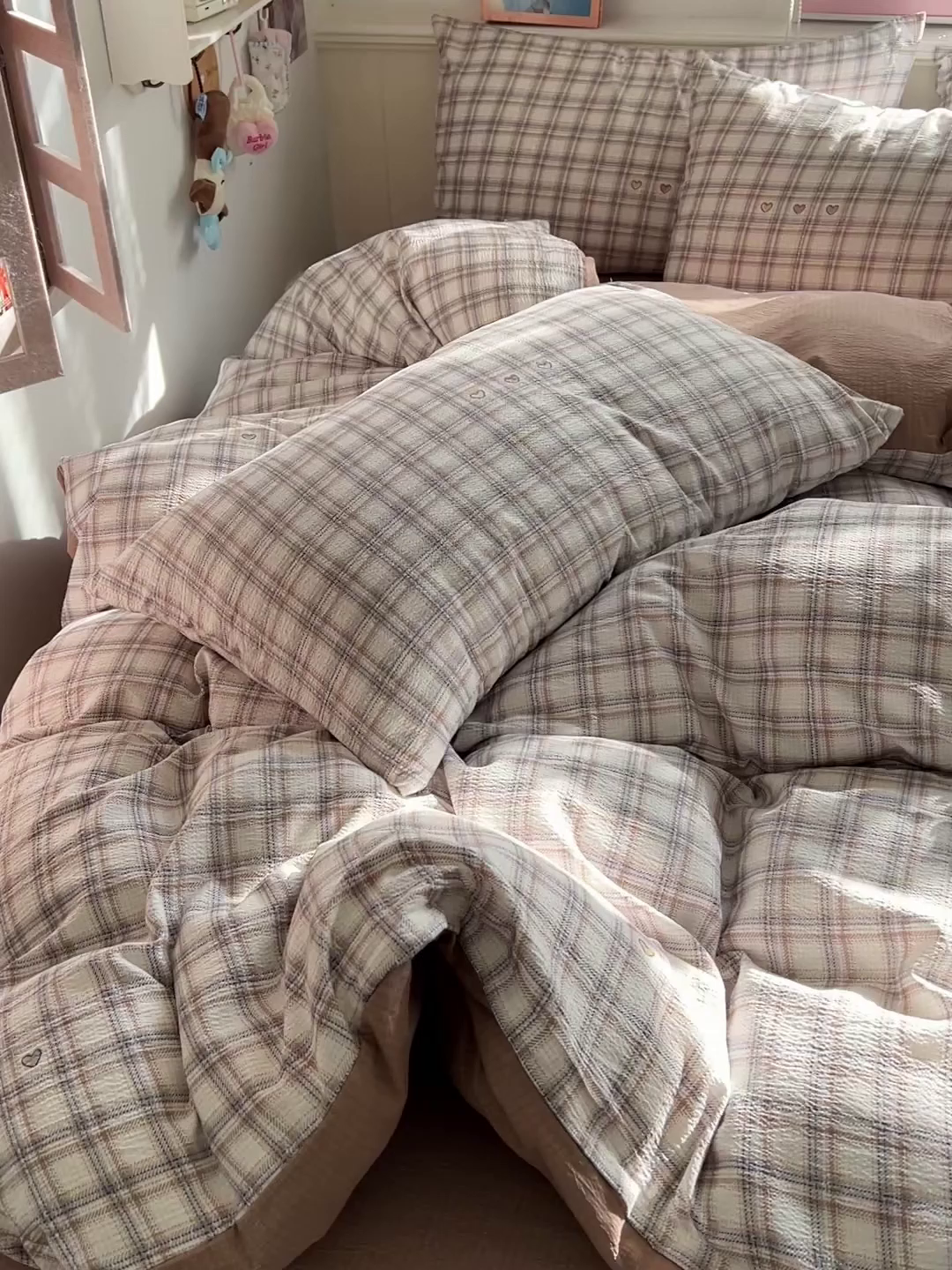 91家纺网 家纺一手货源 找家纺 仟人梦 2026新款云感双层纱印花四件套 时尚格调