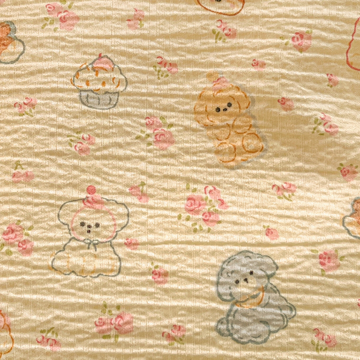 91家纺网 家纺一手货源 找家纺 仟人梦 2026新款云感双层纱印花四件套 西高地