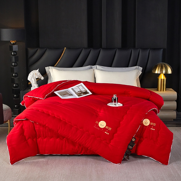 91家纺网 家纺一手货源 找家纺 （总）莱欧纳家纺 2026新款贡缎提花大豆拉链式子母被