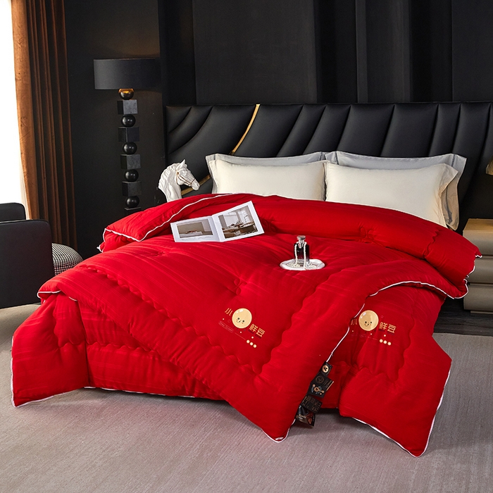 91家纺网 家纺一手货源 找家纺 （总）莱欧纳家纺 2026新款贡缎提花大豆拉链式子母被