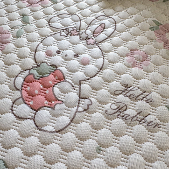 91家纺网 家纺一手货源 找家纺 （总）奥裕家纺 2026新款印花凉感云母凉感冰豆豆席床笠款凉席席子