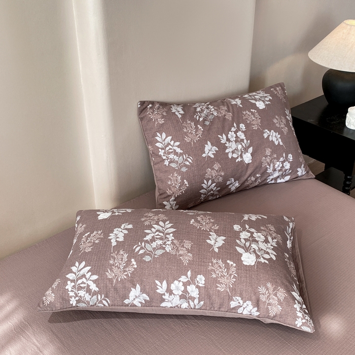 91家纺网 家纺一手货源 找家纺 红日子纺织品 2026春夏新款云感复古皱皱纱四件套 锦绣-卡