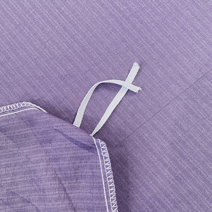 91家纺网 家纺一手货源 找家纺 红日子纺织品 2026春夏新款云感复古皱皱纱四件套 兰亭-紫