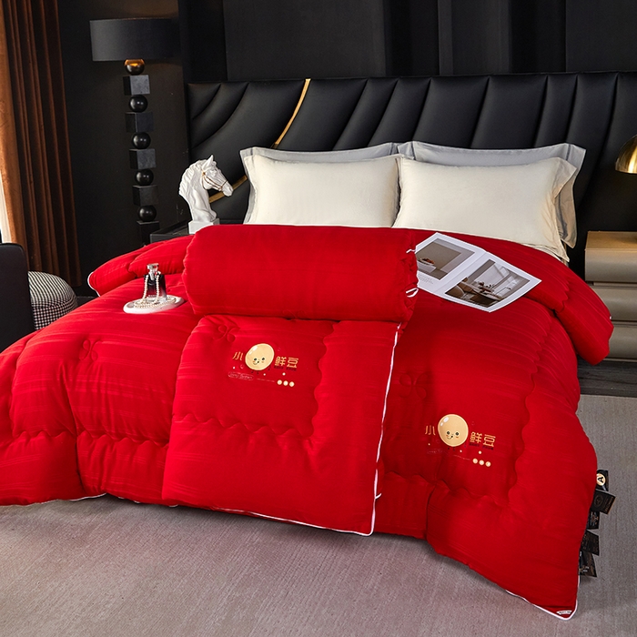 91家纺网 家纺一手货源 找家纺 （总）莱欧纳家纺 2026新款贡缎提花大豆拉链式子母被