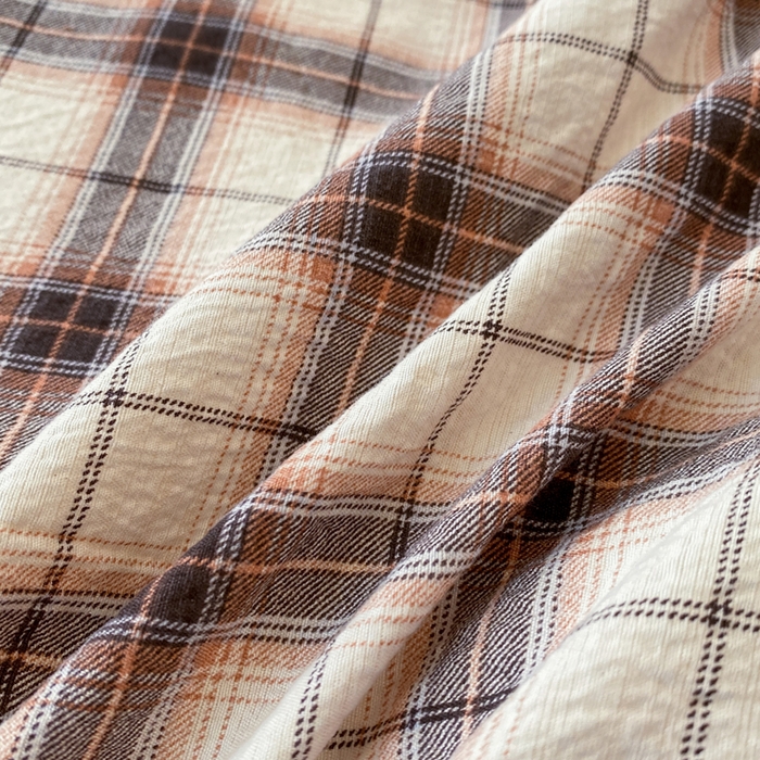 91家纺网 家纺一手货源 找家纺 红日子纺织品 2026春夏新款云感复古皱皱纱四件套 米兰-卡