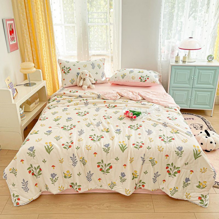 91家纺网 家纺一手货源 找家纺 （总）默忆 2026新款A类母婴级针织棉大豆云朵被子被芯夏被空调被春秋冬被四季被