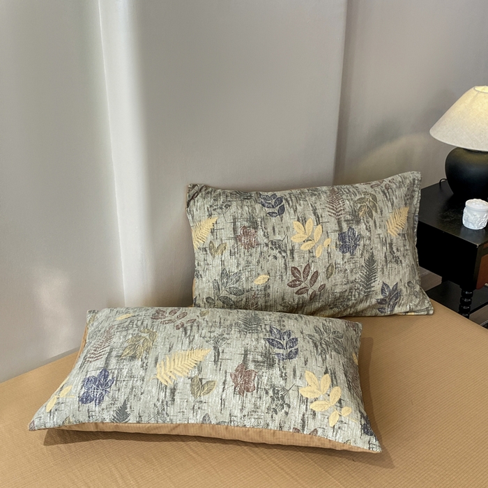 91家纺网 家纺一手货源 找家纺 红日子纺织品 2026春夏新款云感复古皱皱纱四件套 倩馨-浅绿