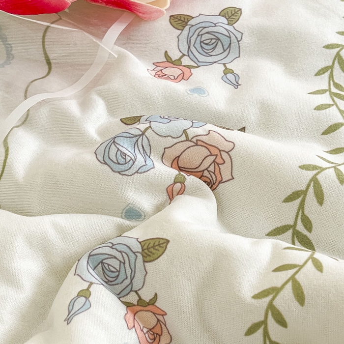 91家纺网 家纺一手货源 找家纺 默忆 2026新款A类母婴级针织棉大豆云朵被子被芯夏被空调被春秋冬被四季被 小清新