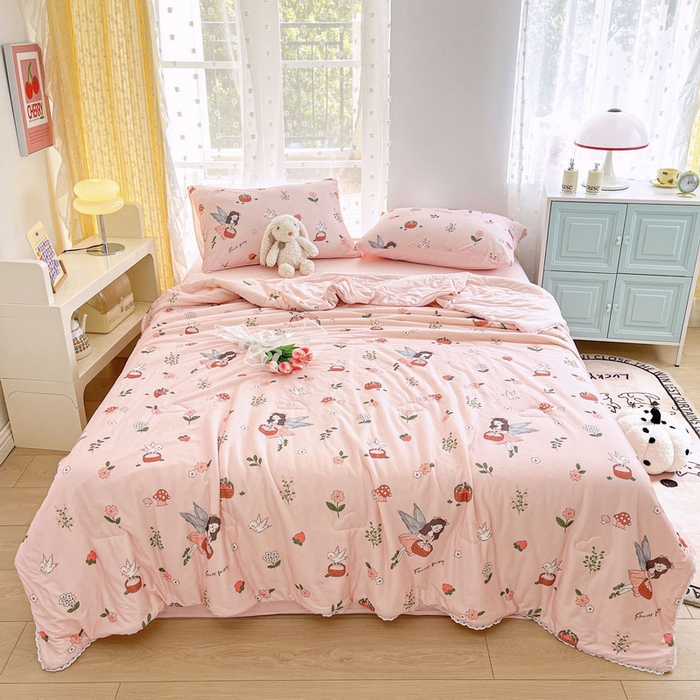 默忆 2026新款A类母婴级针织棉大豆云朵被子被芯夏被空调被春秋冬被四季被 花仙子