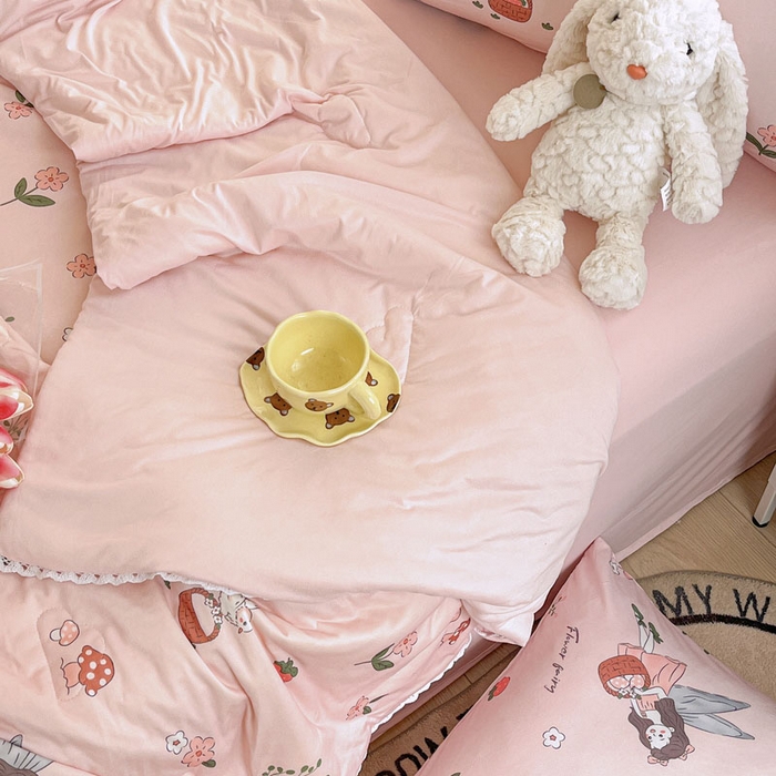 91家纺网 家纺一手货源 找家纺 默忆 2026新款A类母婴级针织棉大豆云朵被子被芯夏被空调被春秋冬被四季被 花仙子