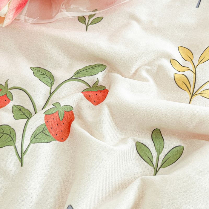 91家纺网 家纺一手货源 找家纺 默忆 2026新款A类母婴级针织棉大豆云朵被子被芯夏被空调被春秋冬被四季被 萌音草莓