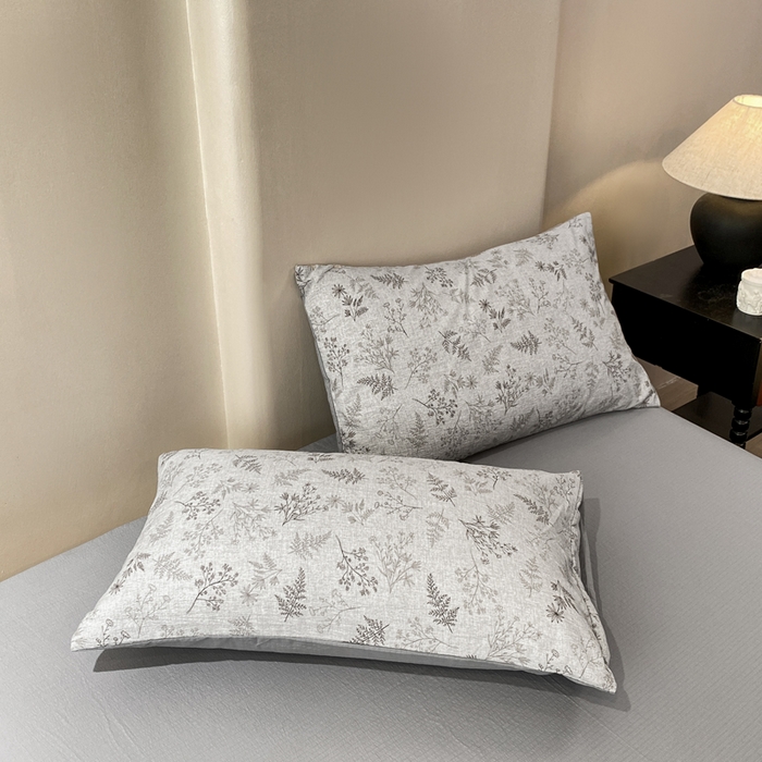 91家纺网 家纺一手货源 找家纺 红日子纺织品 2026春夏新款云感复古皱皱纱四件套 摇曳-灰