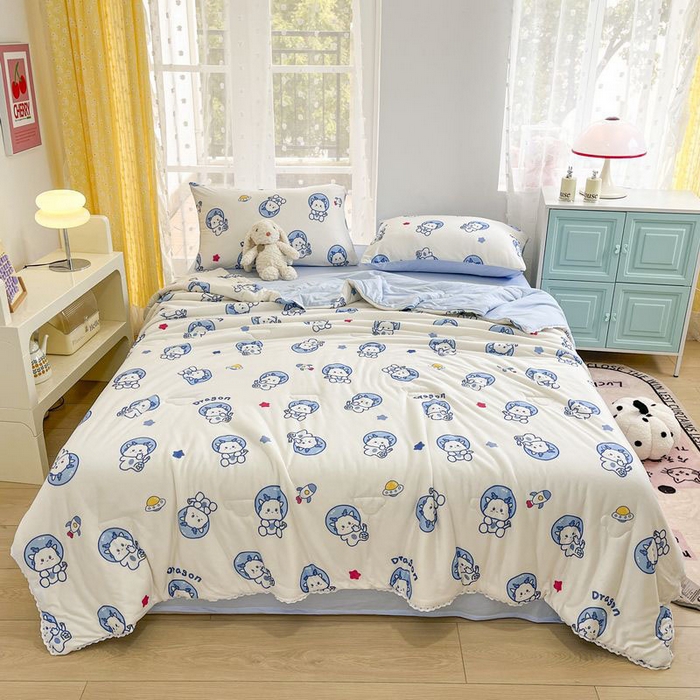 默忆 2026新款A类母婴级针织棉大豆云朵被子被芯夏被空调被春秋冬被四季被 小龙人