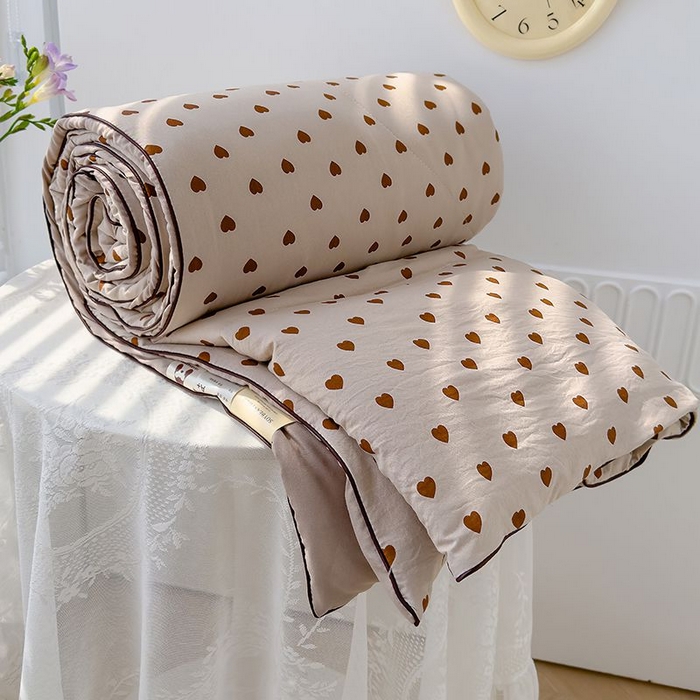 （总）默忆 2026新款水洗棉双层纱夏被夏凉被空调被被子被芯