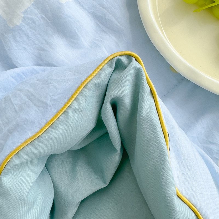 91家纺网 家纺一手货源 找家纺 默忆 2026新款水洗棉双层纱夏被夏凉被空调被被子被芯 小白兔