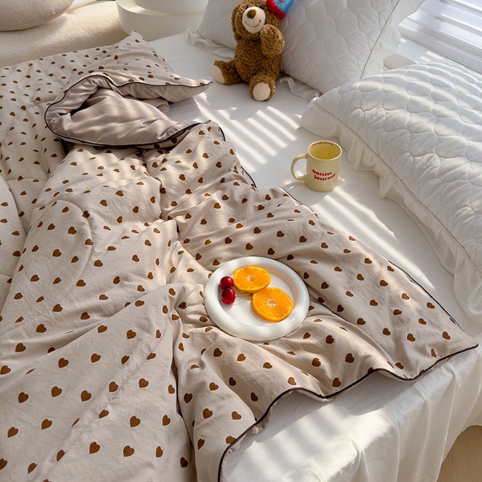 91家纺网 家纺一手货源 找家纺 （总）默忆 2026新款水洗棉双层纱夏被夏凉被空调被被子被芯