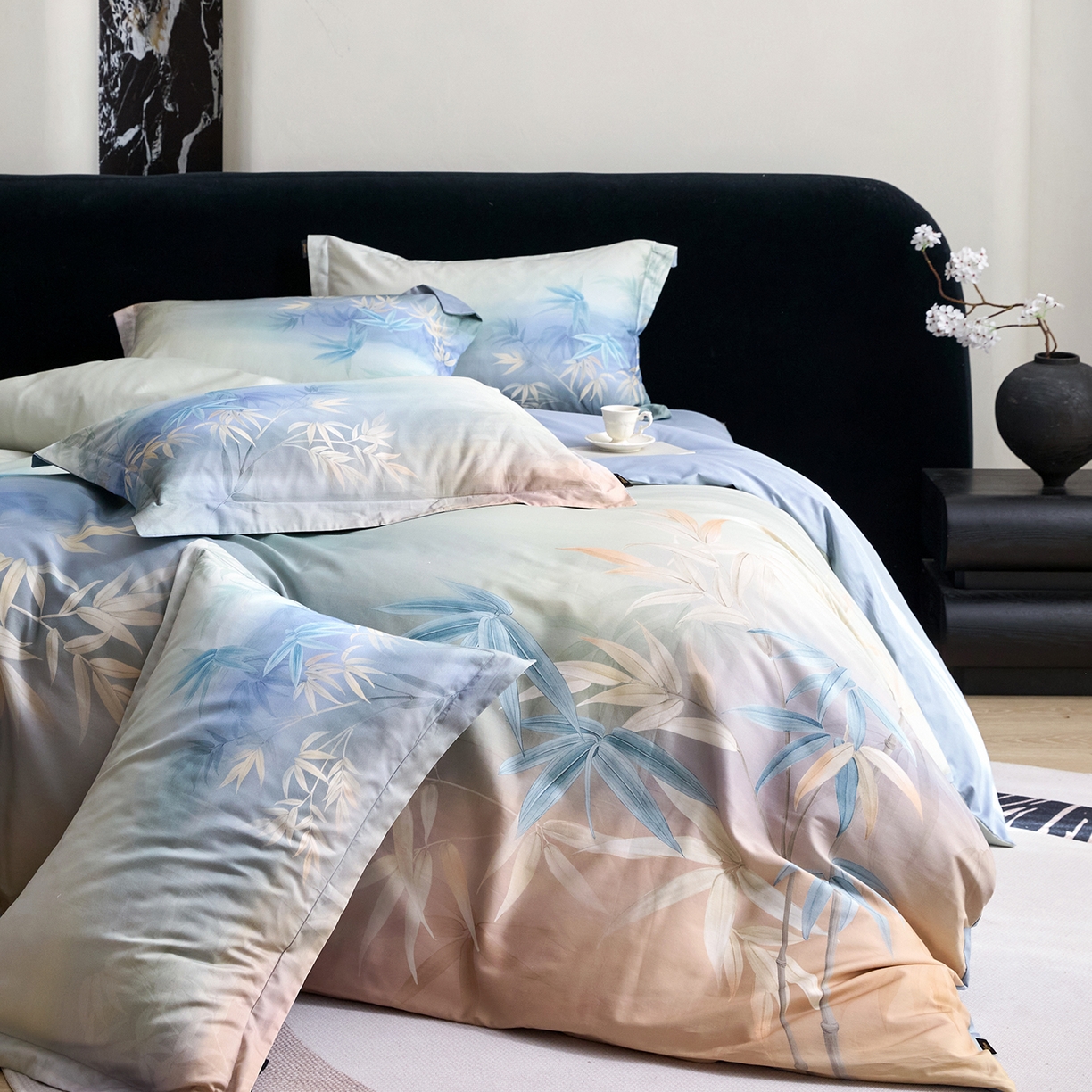 91家纺网 家纺一手货源 找家纺 （总）梧桐树 2026新款60长绒棉平网大版系列四件套