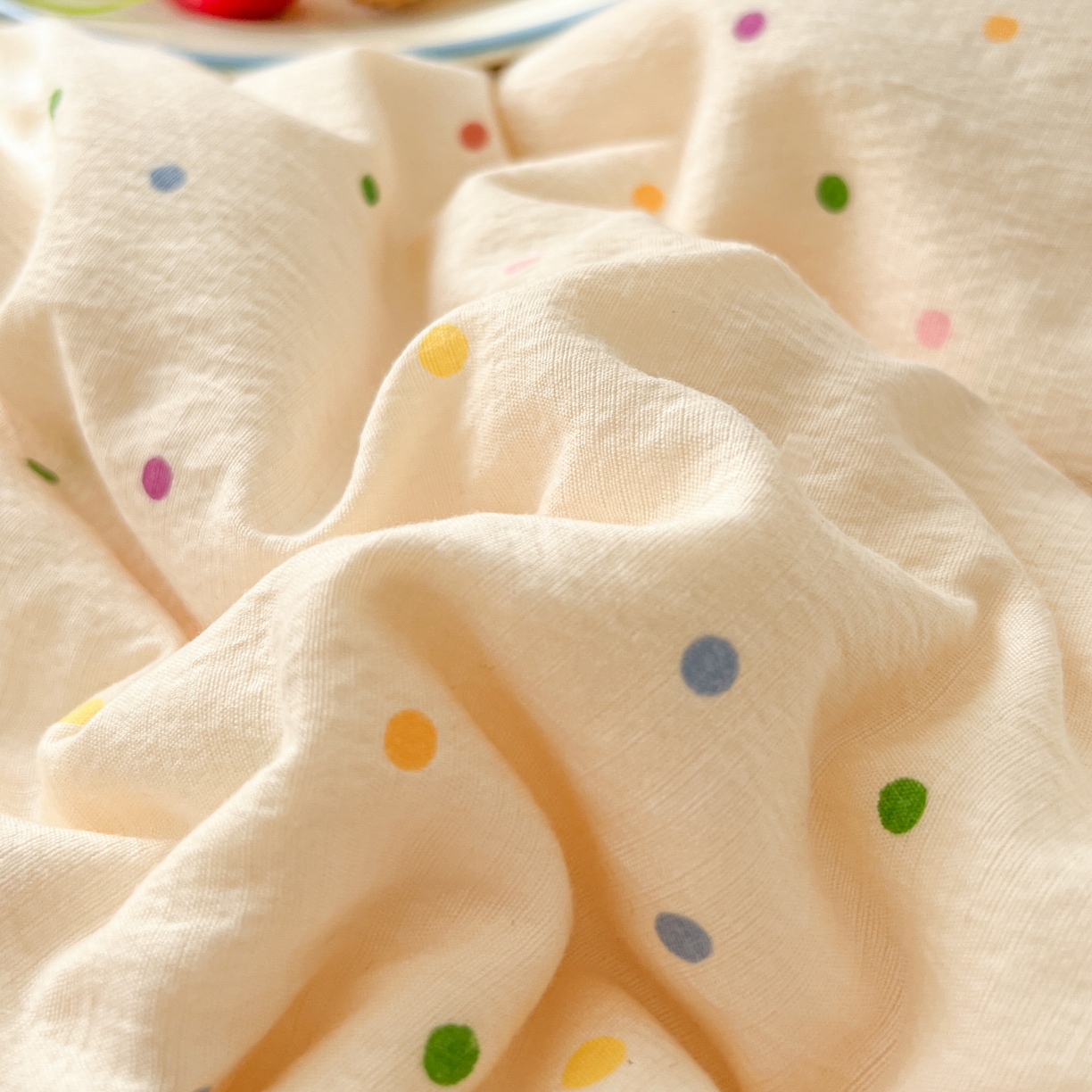 91家纺网 家纺一手货源 找家纺 （总）童颜 2026新款软糯泡芙纱水洗棉卡通毛巾绣四件套