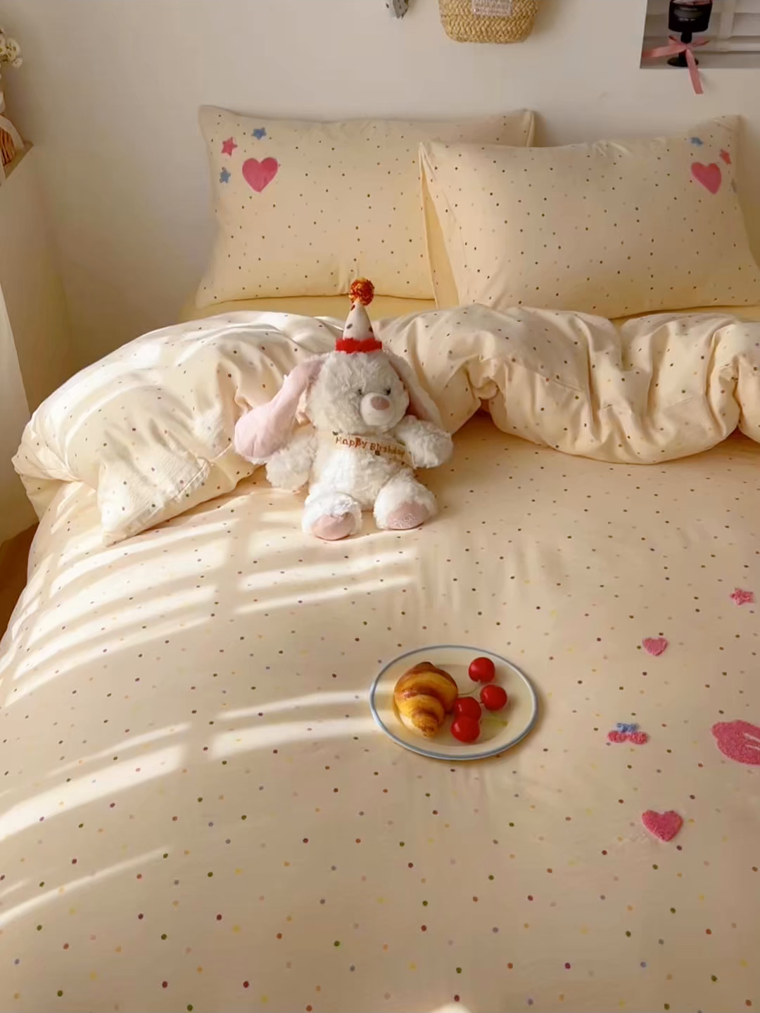 91家纺网 家纺一手货源 找家纺 （总）童颜 2026新款软糯泡芙纱水洗棉卡通毛巾绣四件套